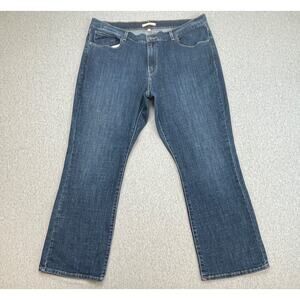 Levis Jeans Womens 18S (34x30) Blue Cotton Blend Stretch Classic Bootcut Leg